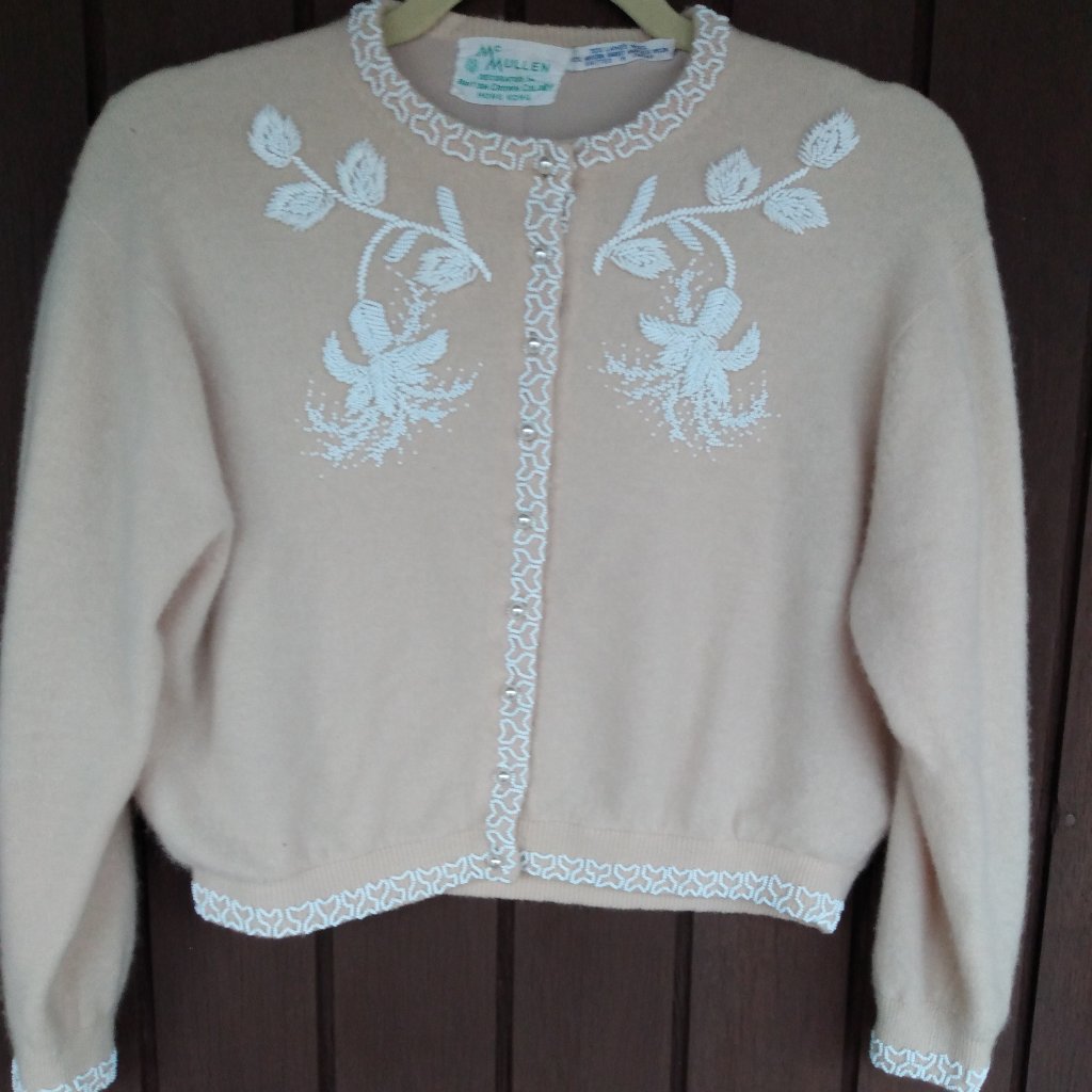 Vintage WoolAngora Beige Sweater